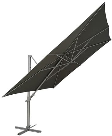KETTLER Ampelschirm EASY MOVE, 300 cm x 300 cm, Aluminium und Polyester, UPF 50+ Sonnenschutz, inkl. Abdeckhaube und Ständer, 2 Farbvarianten