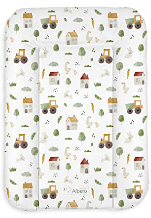 Weiche Wickelauflage Baby Wickelunterlage für Junge und Mädchen Wasserdicht Wickeltischauflage Abwaschbar Für ein Neugeborenes 427 Bauernhof 70x50 cm