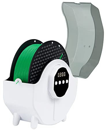 HUIOP Sécheur De Filaments,3D Printer Filament Dryer Box Porte-Bobine 50℃ À 68℃ Température Réglable avec Fonction De Minuterie D'Affichage À LED pour 1,75/2,85/3,00 Mm Filament