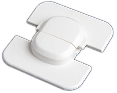 BESTonZON Sicheres Kühlschrankschloss für Kinder Kindersicherer Riegel Kein Bohren Superstarker Kleber Benutzerfreundliches Design