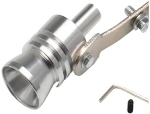 TZIUSFAC Auto-Endschalldämpfer Autoauspuff-Turbo-Sound-Pfeife Für Mercedes Für Benz W211 W203 W204 W210 W124 AMG W202 Auspuffblenden(Silber)
