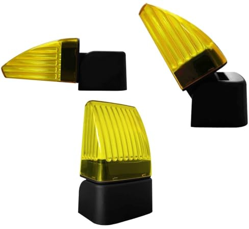 Clignotant LED 1 W Nologue Snod-Full Signalateur lumineux universel articulé rotatif à LED 12 24 V et 230 V (Jaune)