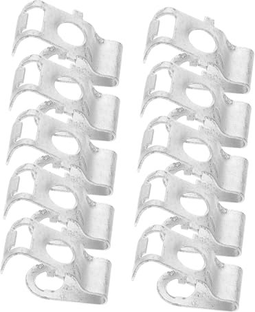 YOSADIER 10pezzi Targa Fibbie Per Scatole Pz Metallo Fissaggio Auto Turbo Motore Ricambio Vite Supporto u Cavo Clip Connettori Scatola