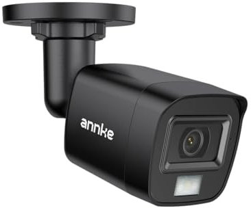ANNKE Telecamera di sicurezza 3K con doppia luce intelligente, aggiunta da 5 MP, telecamera di sorveglianza CCTV con microfono integrato, IP67 a colori, nero