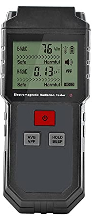 Contatore Geiger, Tester di radiazioni elettromagnetiche portatile digitale LCD. Campo magnetico elettrico. EMF Meter Dosimeter Detector for computer del computer
