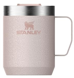 Stanley 1913 Classic Legendary Camp Mug 0.23L - Rose Quartz | Campingmugg I Rostfritt Stål - BPA -Free Thermos Resemuggg För Varma Drycker - Diskmaskin Säker