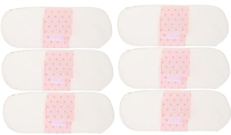 LRXIYODE Waschbare Menstruationsbinden 21cm aus Baumwolle Atmungsaktive Damenbinden für Rückbildung nach Geburt 6 Stück Wiederverwendbare Periodeneinlagen