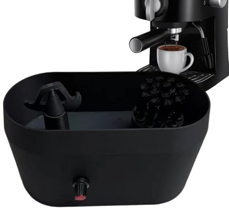 Kit De Nettoyage De Porte-Filtre À Café, Nettoyeur Automatique De Boîte À Café, Support Professionnel Stable pour Nettoyage De Cafés avec Brosse en Profondeur Et Plateau pour Machine De 51/53/58 Mm