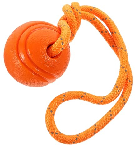 CVUTOVO Juguete para Perros Cachorros de Goma Naranja, Interactivo para Estimular Instintos de Caza y Promover Ejercicio, Accesorio Adecuado para Entretenimiento Diario