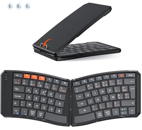 MEETION Clavier Bluetooth Pliable, Portable, AZERTY