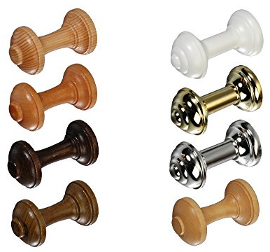 JalousieCrew 1 Stück Raffhalter Gardinenhalter Vorhanghalter 7 cm (weiß)