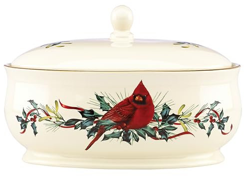 Lenox 870601 Wintergrüße Teller mit Deckel, Weihnachts- und Urlaubsveranstalter