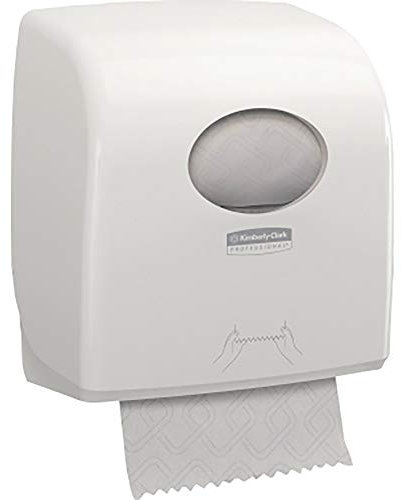 Aquarius Slimroll Rollenhandtuchspender ideal für kleine Waschräume, praktische Restrollenfunktion Farbe: weiß Maße(BxHxT): 32,4 x 29,7 x 19,2 cm