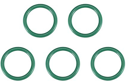 sourcing map 10 Dichtungsringe 26mmx28mmx1mm FKM O Ring Fluor Gummi Öl Säure Temperaturbeständigkeit Unterlegscheiben für Industerie Maschinen Auto Reparatur Pneumatik, Grün