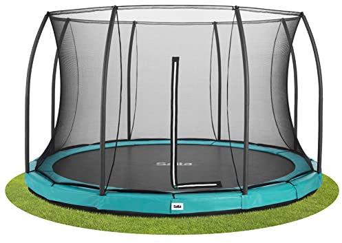 Salta Comfort Edition Ground - Bodentrampolin mit Sicherheitsnetz - ø366cm - Rund - Grün