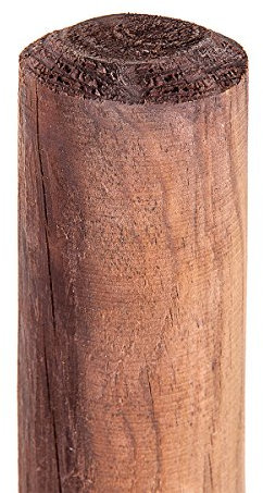 HaGa® Palizzata in legno di palizzata 8 cm Ø x 100 cm altezza – 1 palo di legno – palo per recinzione – 100 cm – resistente alle intemperie