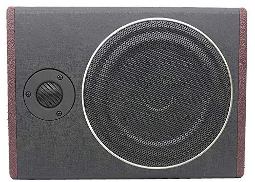 OUKANING Subwoofer Activo Ultrafino 68 mm para Coche bajo el Asiento del Coche de 12V 600W
