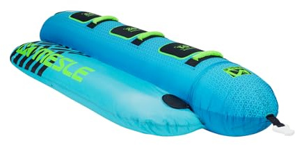 MESLE Banana Boat Gonfiabile Torpedo 2-4 Persone, Gonfiabile da Traino per Bambini e Adulti, Ciambella Gonfiabile da Traino, Kit Riparazione Incluso