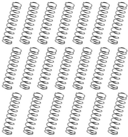 Create idea 20 Stück Spule Kompression Komprimiert Federn Edelstahl 1,2 mm Drahtdurchmesser 20 mm Außendurchmesser 50 mm Länge