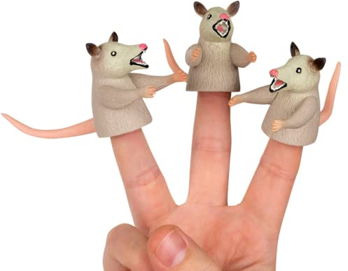 3 Pack Finger Possums Finger Puppets
