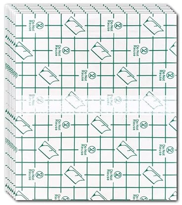 50 Stück Wasserdichte Bandagen Dusche Schutzabdeckung Schilde, Folie Bandage Dusche Pflaster Rolle Wasserdichtes Pflaster Tattoo Film Bandage (10X10cm)