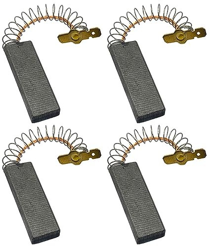 Kohlebürsten, 4er-Pack 36 mm x 12,5 mm Kohlebuchsen-Reparaturteil, elektrische Waschmaschinenmotor-Werkzeugteile, Kohlebürsten für den Austausch von Elektromotoren