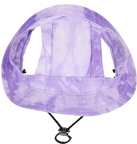 BESPORTBLE 3stücke Pet Decor Adjustable Sonnenhut Für Hunde Stylischer Hundebucket-Hut Mit Ohrlöchern Uv-Schutz Und Verstellbarem Kinnriemen