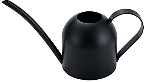 djgkENVQ Regadera Interior, Regadera Negra de 500 ml con Pico Largo, regadera de Acero Inoxidable con asa, regadera Vintage, Herramienta de riego for Plantas for Exteriores