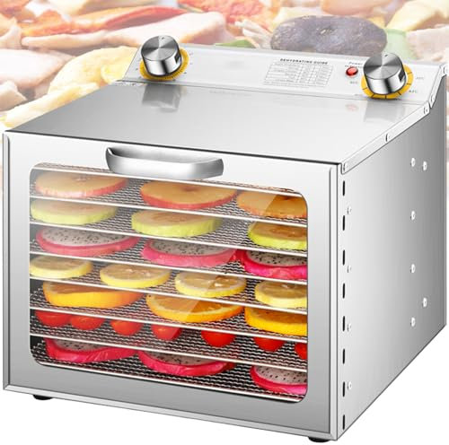 Déshydrateur Pour Aliments Et Viande Séchée, Séchoir à Fruits à 8 Plateaux, Séchoir électrique Pour Collations Pour Animaux Domestiques, Contrôle De La Température De 30 à 90 °c,minuterie De 12 Heures