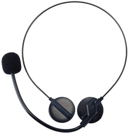 Orivin Casques Avec Microphone, Accessoire Pour Casque Micro, Pour Fêtes Costumées De Rock Star, Cosplay, Accessoires De Fête D'Halloween