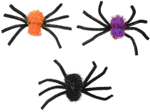 Veemoon 3pièces Lot de Barrettes Araignées Accessoires Cheveux Halloween Pinces Coiffure Cosplay Cadeaux Fête Halloween