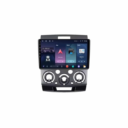 Android 13 Double Din HD Full Touch Screen Car Stereo with Bluetooth hands-free system rear view camera USB steering wheel control for Mazda BT50 BT-50 2006-2011 9 inch Multimedia-Player(A6 6+128G)