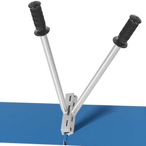 QIPRAONO 2-in-1 Hand Seamers Sheet Metal Tools for Standing Seam Roofing, Heavy-Duty Metal Bending/Seaming Tool for Roof Edges, Manual Roofing Pliers, Aluminum & Steel Panels, Silver