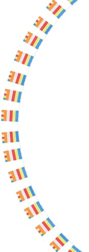 HOOTNEE Buddha Gebetsfahne Buddhistisches Banner aus Polyester Spirituelle Dekoration Tempel Wohnraum Wandbehang Feng Shui Gebetsflagge für Frieden und Segen