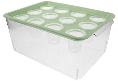 YARNOW Ecological Goldfish Tank Mini Aquarium Hydroponic Grow Kit Planter Lid Container for Indoor Garden Space-saving Setup