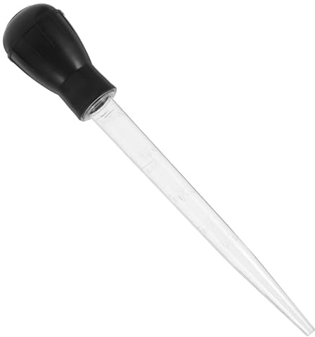 VICASKY Plastic Turkey Baster Oil Suction Pump Black Rubber Material Reusable Marinade Injector for Baking and Party Activities