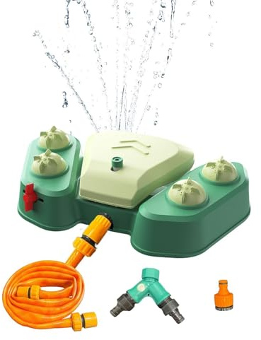 Fontana per cani da esterno, dispenser di acqua per cani attivato con zampe, per prato, giardino estivo