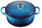 Le Creuset Cocotte redonda de hierro fundido, 26 cm, 5, 3 L, Todas Las Fuentes de Calor incluso inducción, Azure, 21177262202430