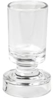 Broste Copenhagen Petra Vase transparent aus Glas, Durchmesser: 6,6cm - Höhe: 10cm
