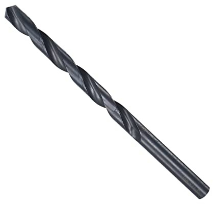 CoCud Barrena para Taladro Barrenas 11.5mm Diámetro Perforación Acero Alta Velocidad Recubierto en Negro Extra Larga Varilla Recta para Acero Inoxidable Metal Aleación 1 Ud