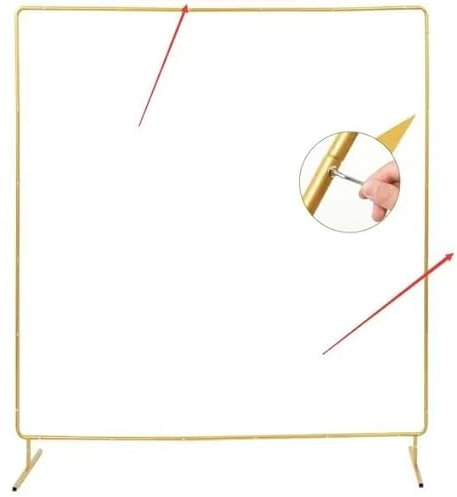 CZCPARY Arche de toile de fond carrée en métal pour décoration de mariage, anniversaire, cérémonie, cérémonie, réception, fête d'événement, fête d'anniversaire de bébé