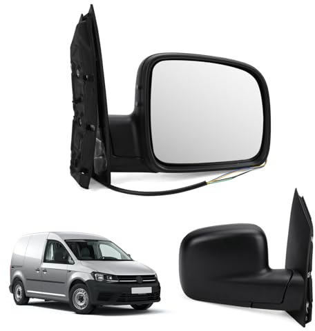 Kistrba Außenspiegel Spiegel Rechts Ersatz für 2004-2015 VW CADDY Elektrisch, Seitenspiegel Komplettsets mit Konvex Beheizt Glas, Ersatz OE#2K5857508A