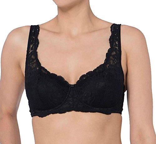 Triumph Damen Halbschalen Halbschalen BH Amourette Charm WHP, Schwarz (Black 04), 85D (Herstellergröße: 38D)