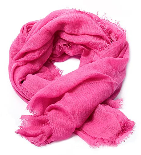 Karl Loven Halstücher Damen - Halstuch - Zerknittert - Pashmina - Schal - Hals, Fuschia