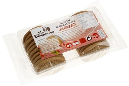 GALLETA INTEGRAL ARANDANOS CON MALTITOL 190 GR