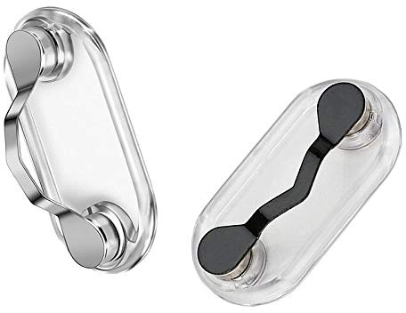 Benaton 2 Stücke Edelstahl Magnetische Brillenhalter, Magnetischer Ausweishalter, für Brillen, Abzeichen, Personalausweise
