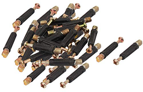 Ruilogod 40mm Longueur Fixation Dowels Cam excentrique Connexion Matériel 50 PCS