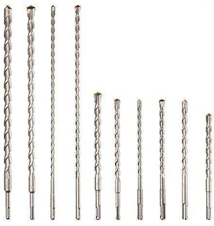 ZSBLXHHJD Fräser-Bits, 20 Stück, runder Schaft, elektrischer Hammerbohrer-Set, SDS/SDS Plus, zum Bohren von Beton, Ziegel, Stein