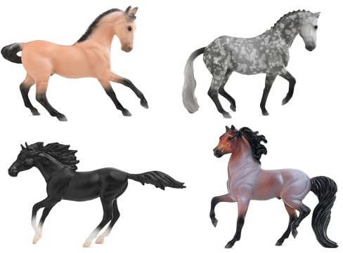 Breyer Horses Stablemates Poetry in Motion | 4 Horse Set | Horse Toy | Horse Figurines | 3.75 x 2.5 | 1:32 Scale | Model #6935