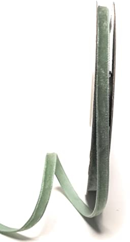 s.dekoda Dekoband Samt 10m x 7mm Mint - Mintgrün Samtband Samtborte Schleifenband [D1244-112]
